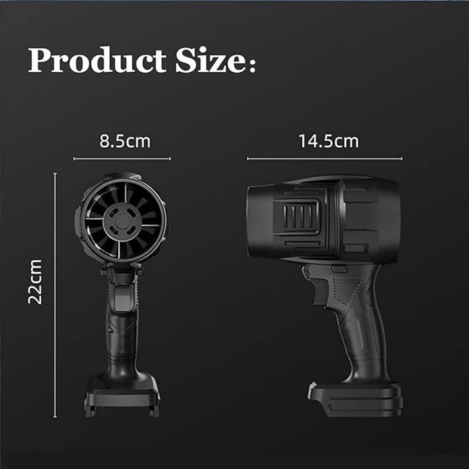 Violent Fan 35000Pa Turbo Air Blower  Cordless Car, Home & Garden Dryer.