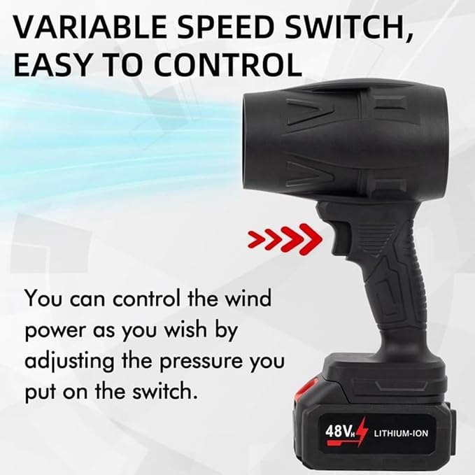Violent Fan 35000Pa Turbo Air Blower  Cordless Car, Home & Garden Dryer.